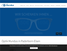 Tablet Screenshot of optik-mundus.de